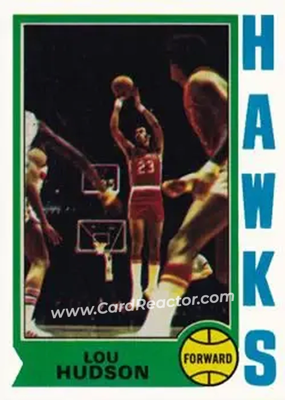 1974-75 Topps #130 - Lou Hudson - Atlanta Hawks - Front