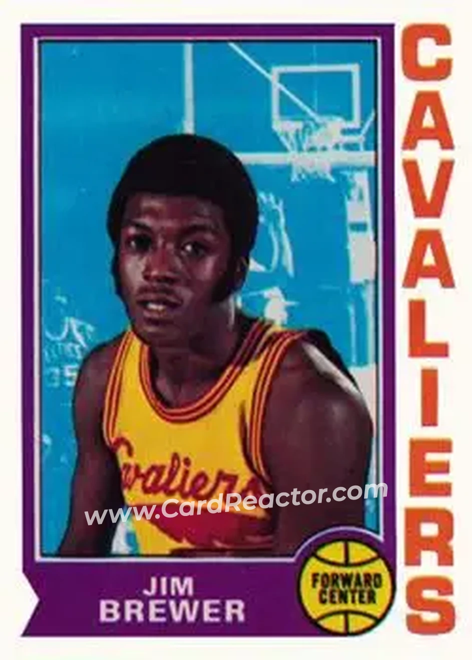 1974-75 Topps #134 - Jim Brewer - Cleveland Cavaliers - Front