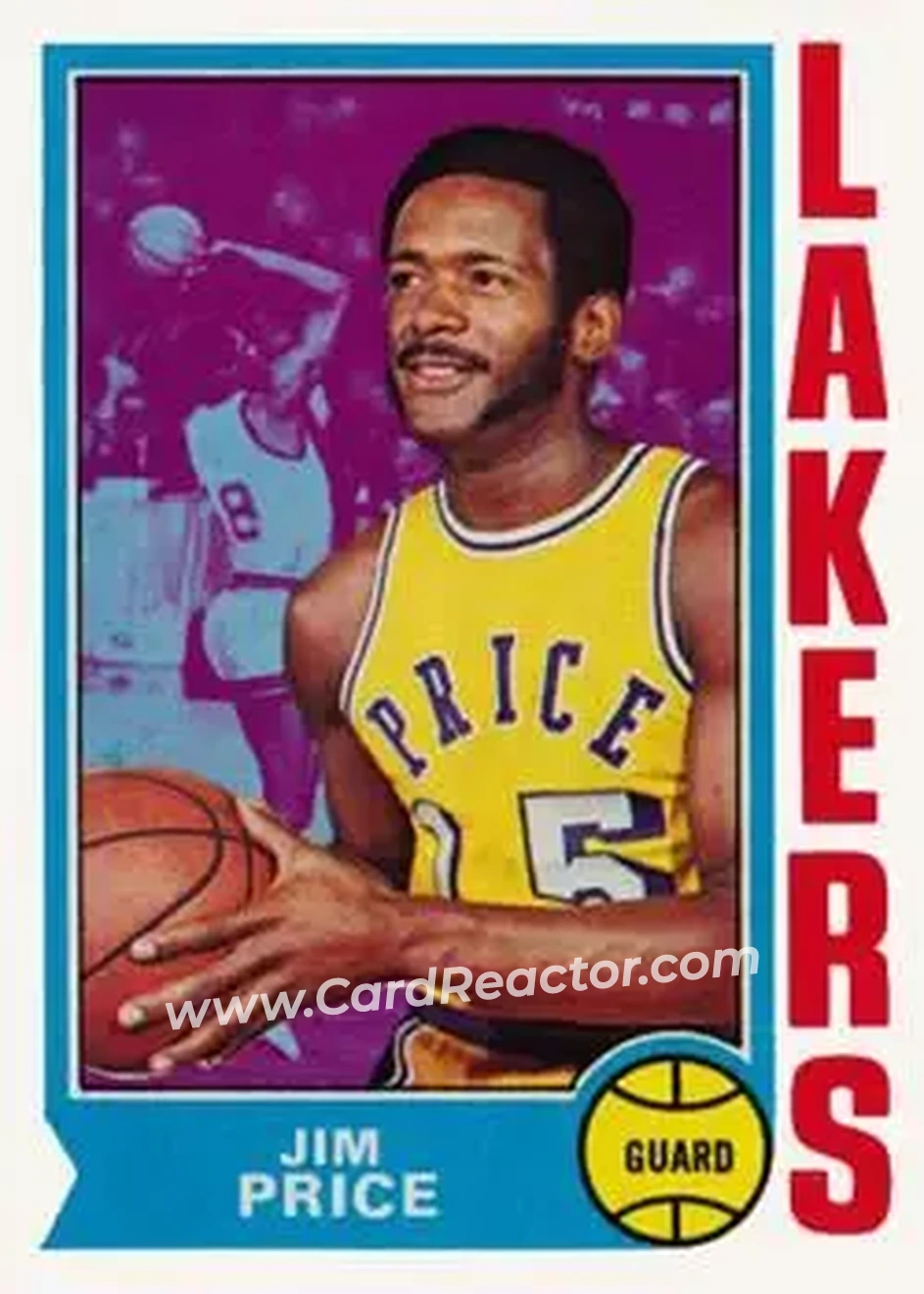 1974-75 Topps #137 - Jim Price - Los Angeles Lakers - Front