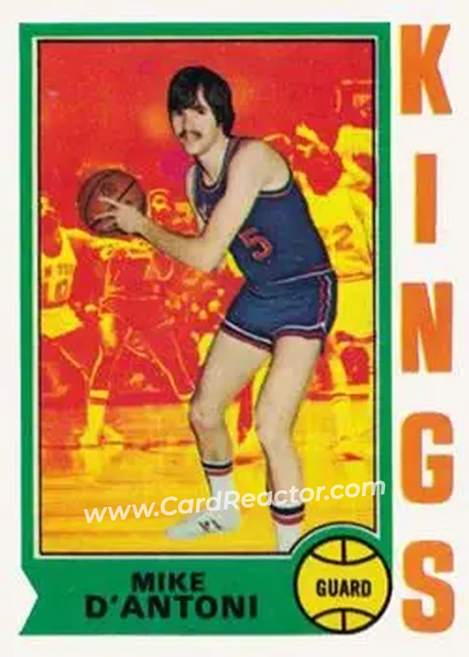 1974-75 Topps #138 - Mike D'Antoni - Kansas City-Omaha Kings - Front