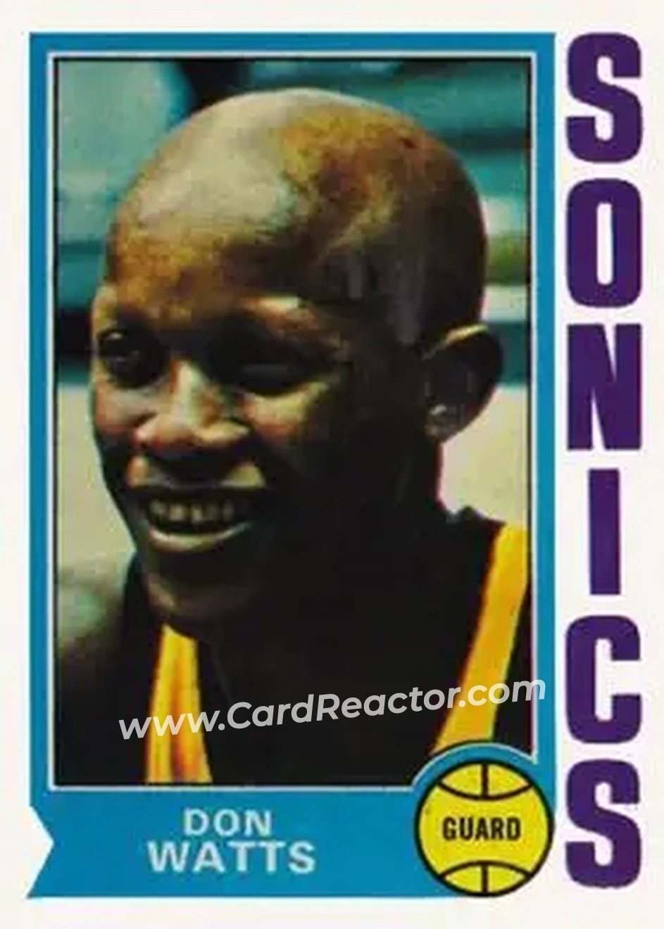 1974-75 Topps #142 - Slick Watts - Seattle SuperSonics - Front 1974-75 Topps #142 - Slick Watts - Seattle SuperSonics - Front