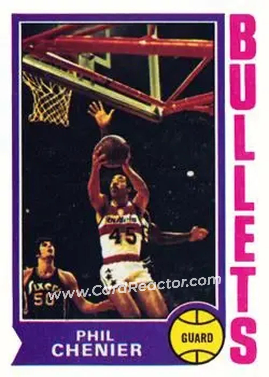 1974-75 Topps #165 - Phil Chenier - Washington Bullets - Front 1974-75 Topps #165 - Phil Chenier - Washington Bullets - Front
