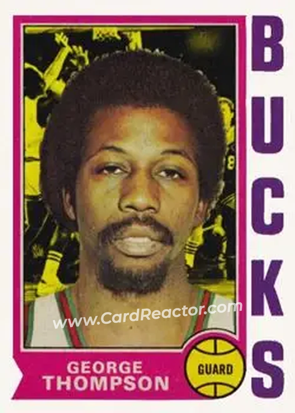 1974-75 Topps #174 - George Thompson - Milwaukee Bucks - Front