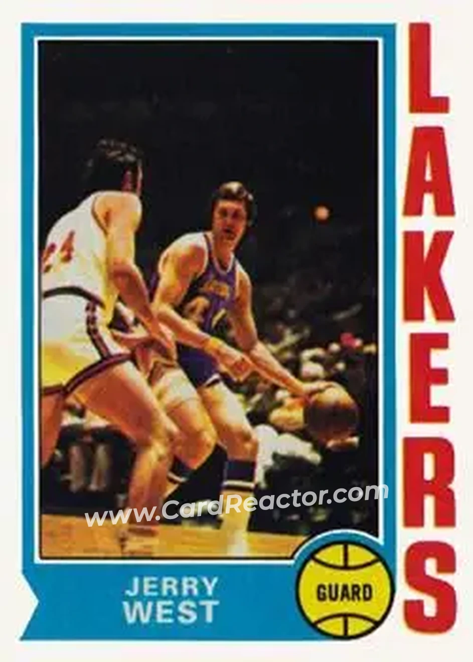 1974-75 Topps #176 - Jerry West - Los Angeles Lakers - Front