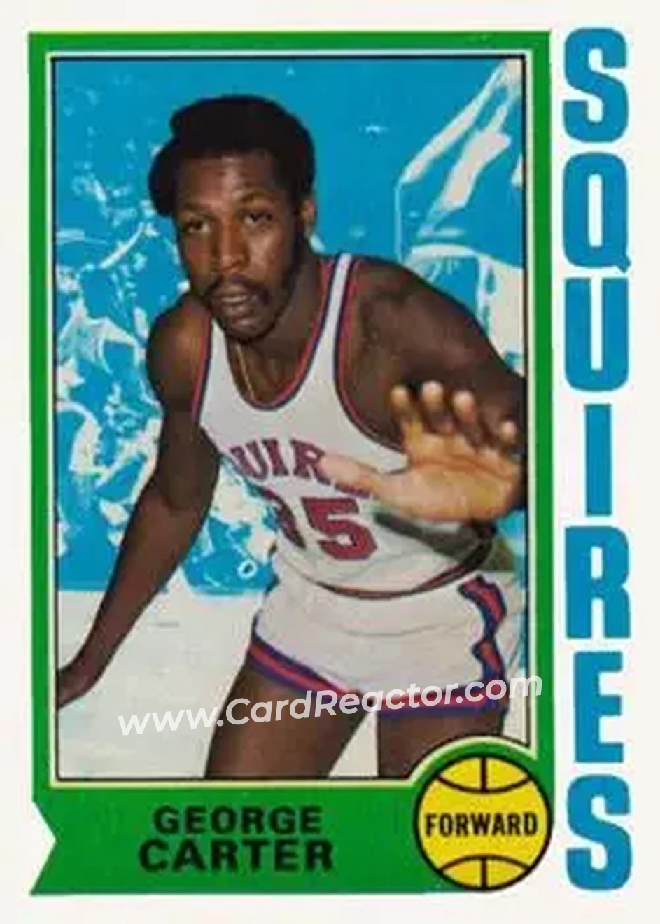 1974-75 Topps #178 - George Carter - Virginia Squires - Front