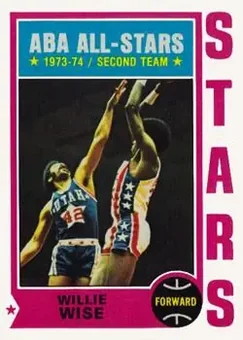 1974-75 Topps #185 - Willie Wise - Utah Stars