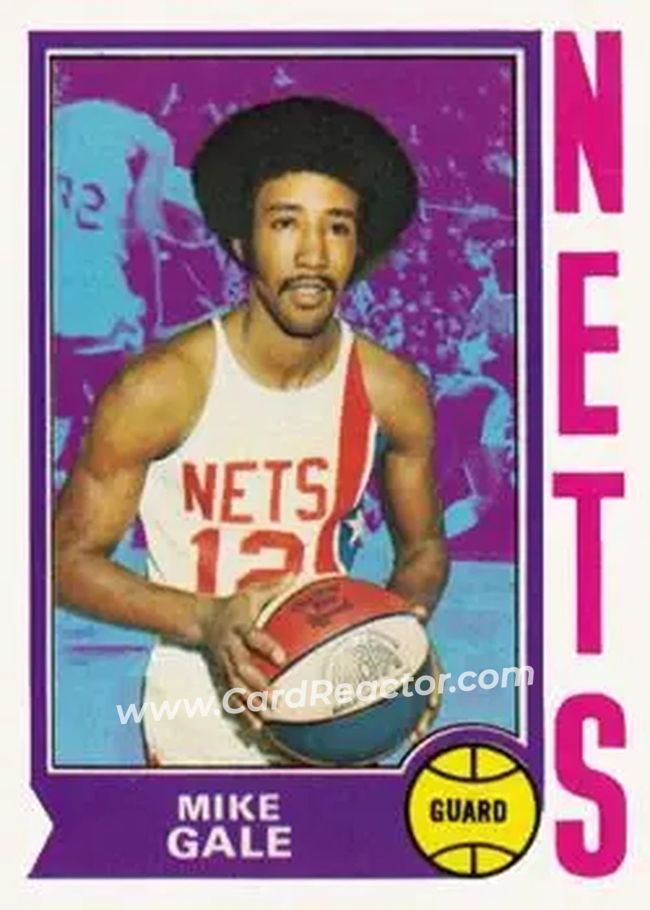 1974-75 Topps #191 - Mike Gale - New York Nets - Front