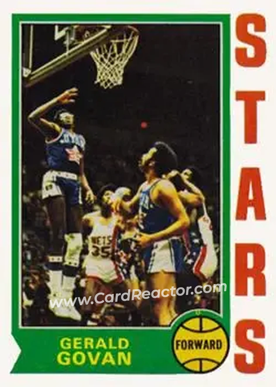 1974-75 Topps #218 - Gerald Govan - Utah Stars - Front