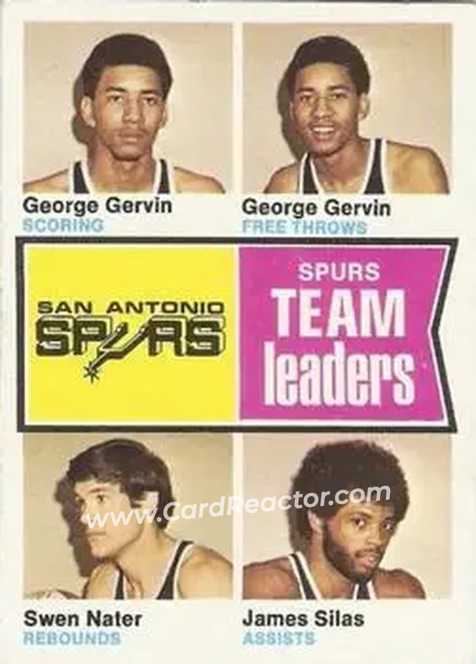 1974-75 Topps #227 - Card #227 - San Antonio Spurs - Front