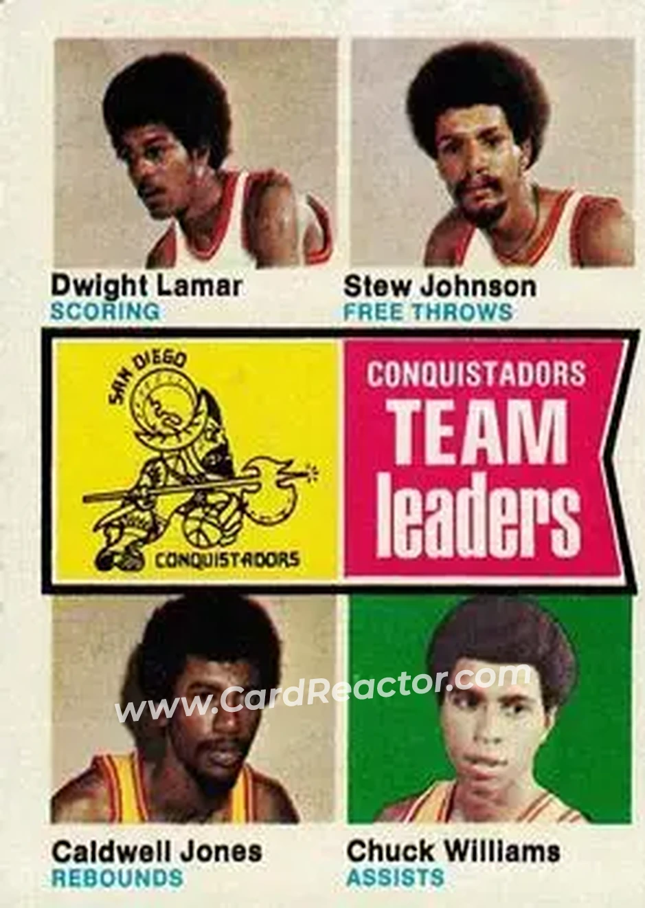 1974-75 Topps #228 - Card #228 - San Diego Conquistadors - Front 1974-75 Topps #228 - Card #228 - San Diego Conquistadors - Front