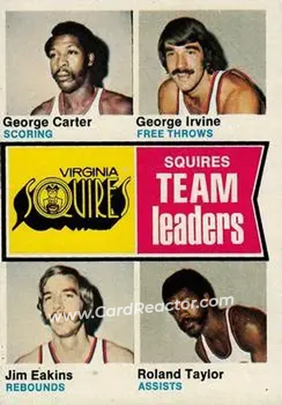 1974-75 Topps #230 - Card #230 - Virginia Squires - Front