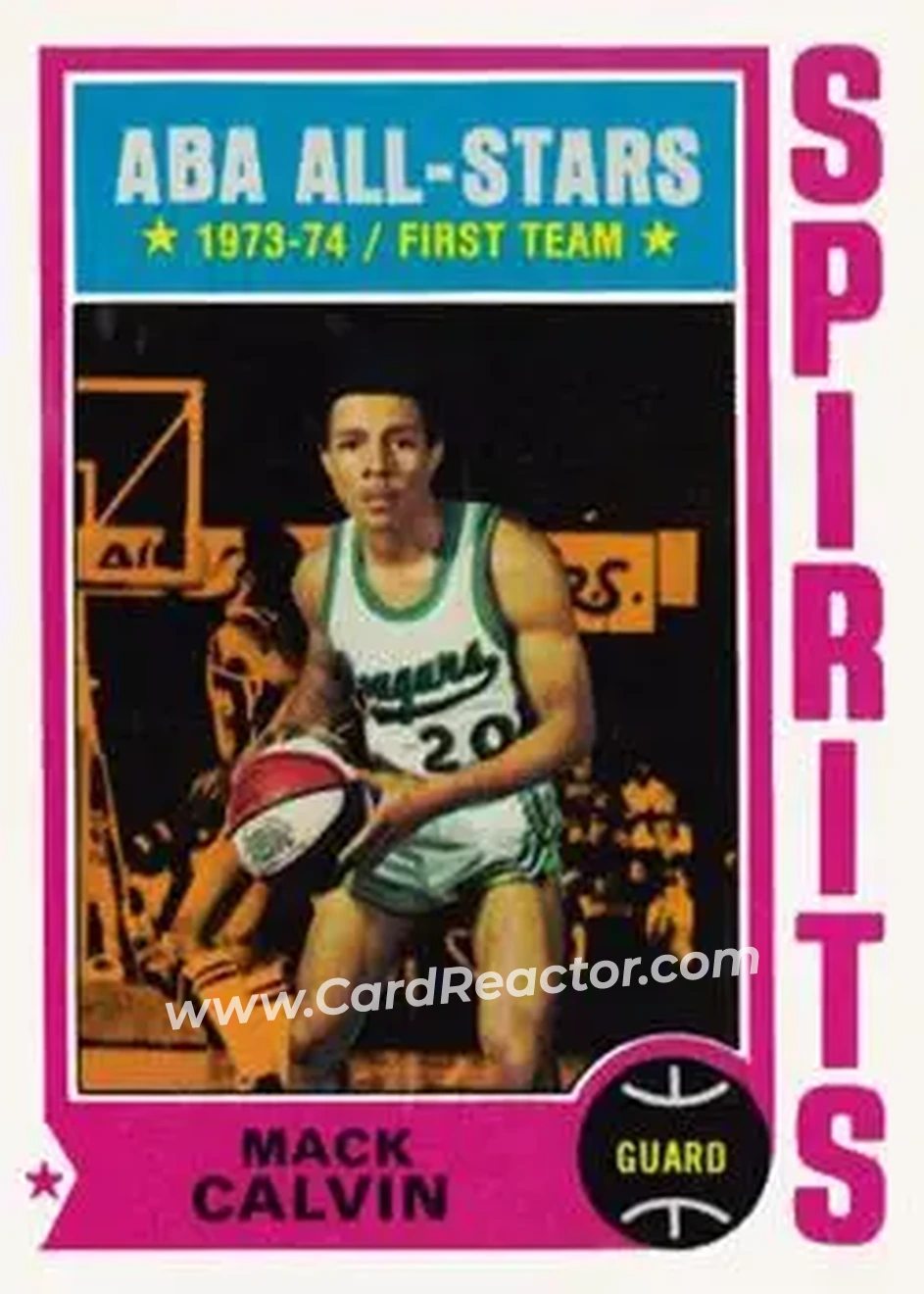 1974-75 Topps #245 - Mack Calvin - Spirits of St. Louis - Front
