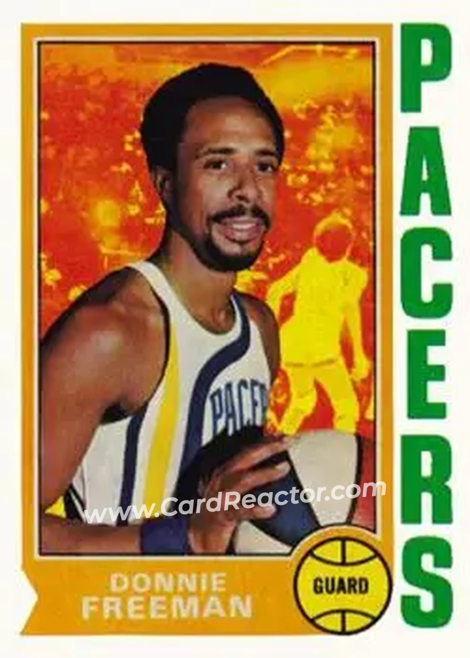 1974-75 Topps #253 - Donnie Freeman - Indiana Pacers - Front