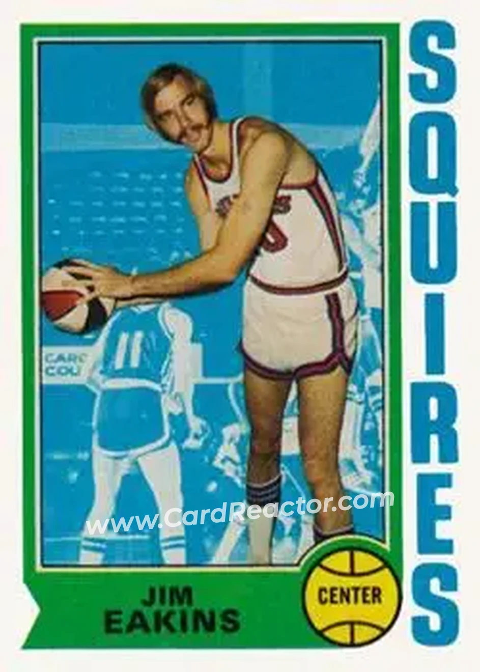 1974-75 Topps #258 - Jim Eakins - Virginia Squires - Front