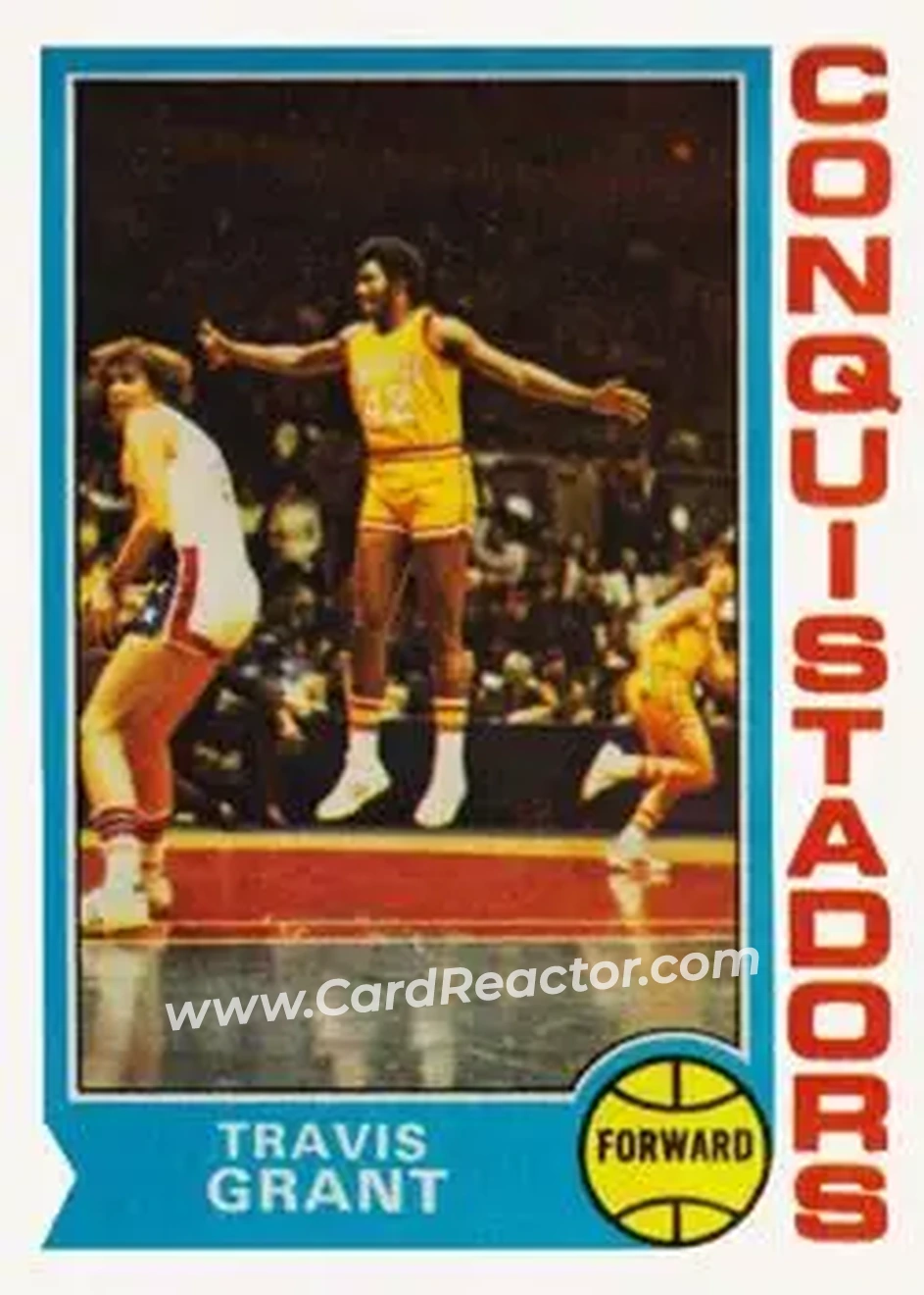 1974-75 Topps #259 - Travis Grant - San Diego Conquistadors - Front