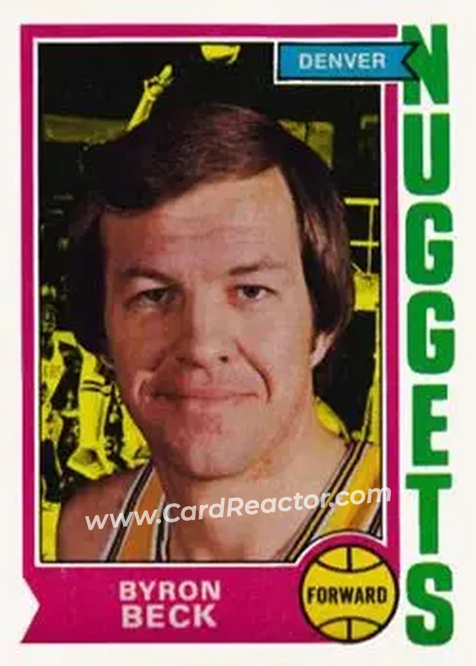 1974-75 Topps #264 - Byron Beck - Denver Nuggets - Front