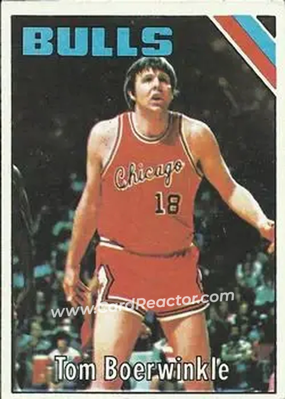 1975-76 Topps #102 - Tom Boerwinkle - Chicago Bulls - Front