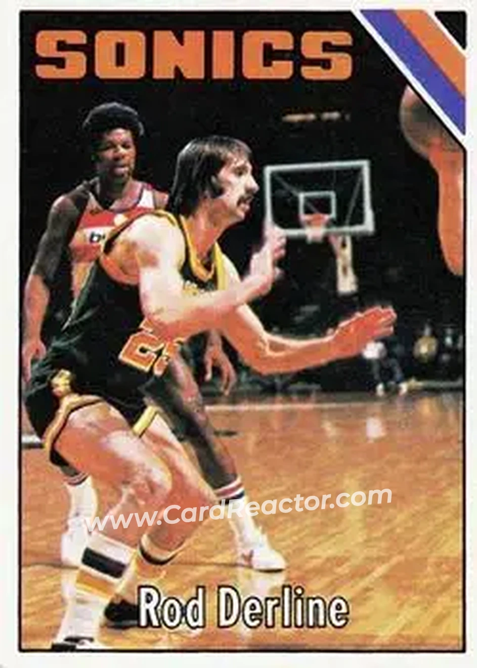 1975-76 Topps #112 - Rod Derline - Seattle SuperSonics - Front