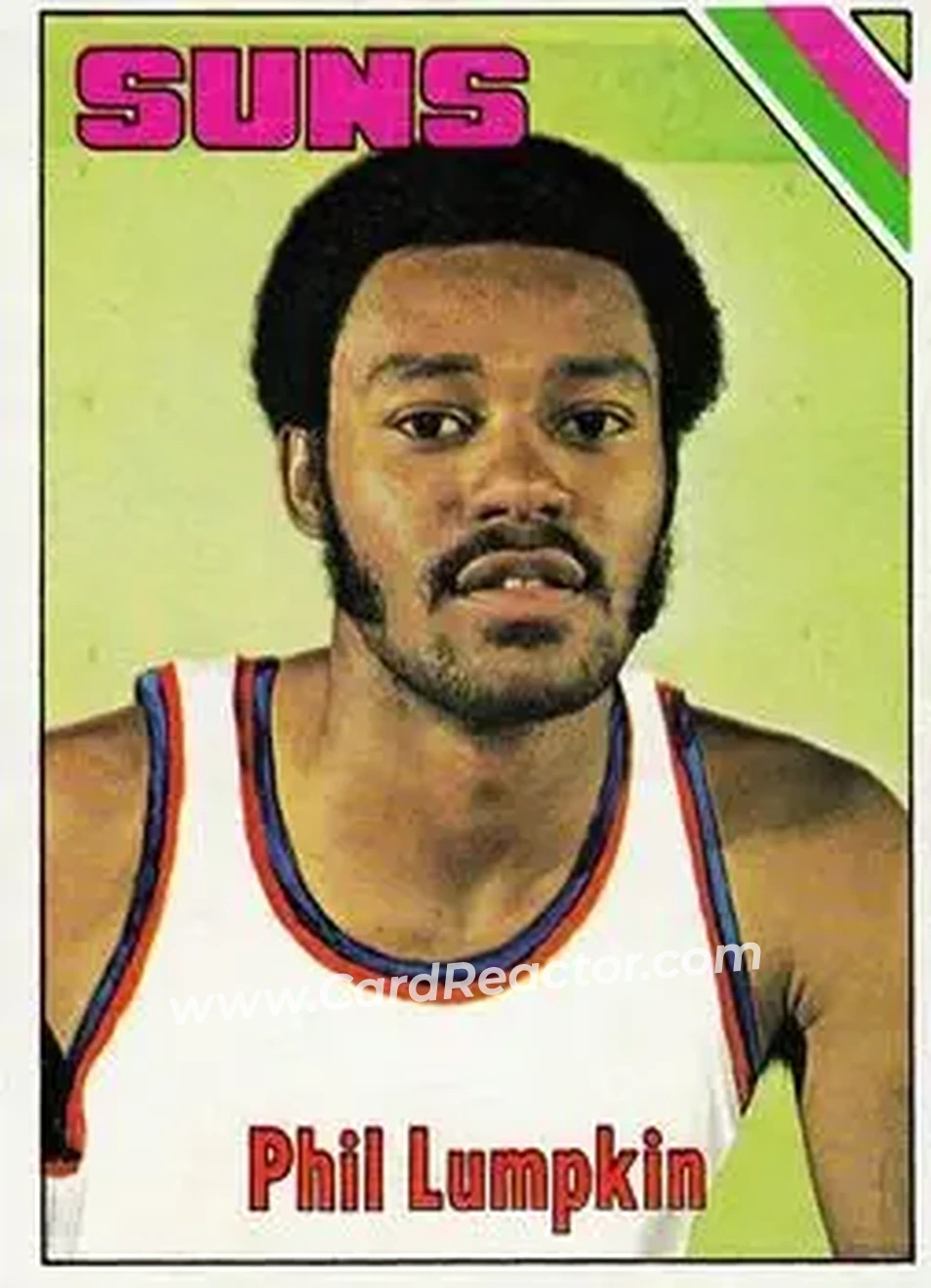1975-76 Topps #114 - Phil Lumpkin - Phoenix Suns - Front