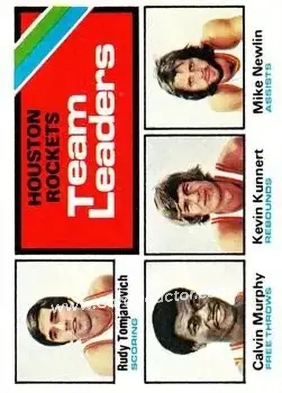 1975-76 Topps #123 - Card #123 - Houston Rockets - Front 1975-76 Topps #123 - Card #123 - Houston Rockets - Front