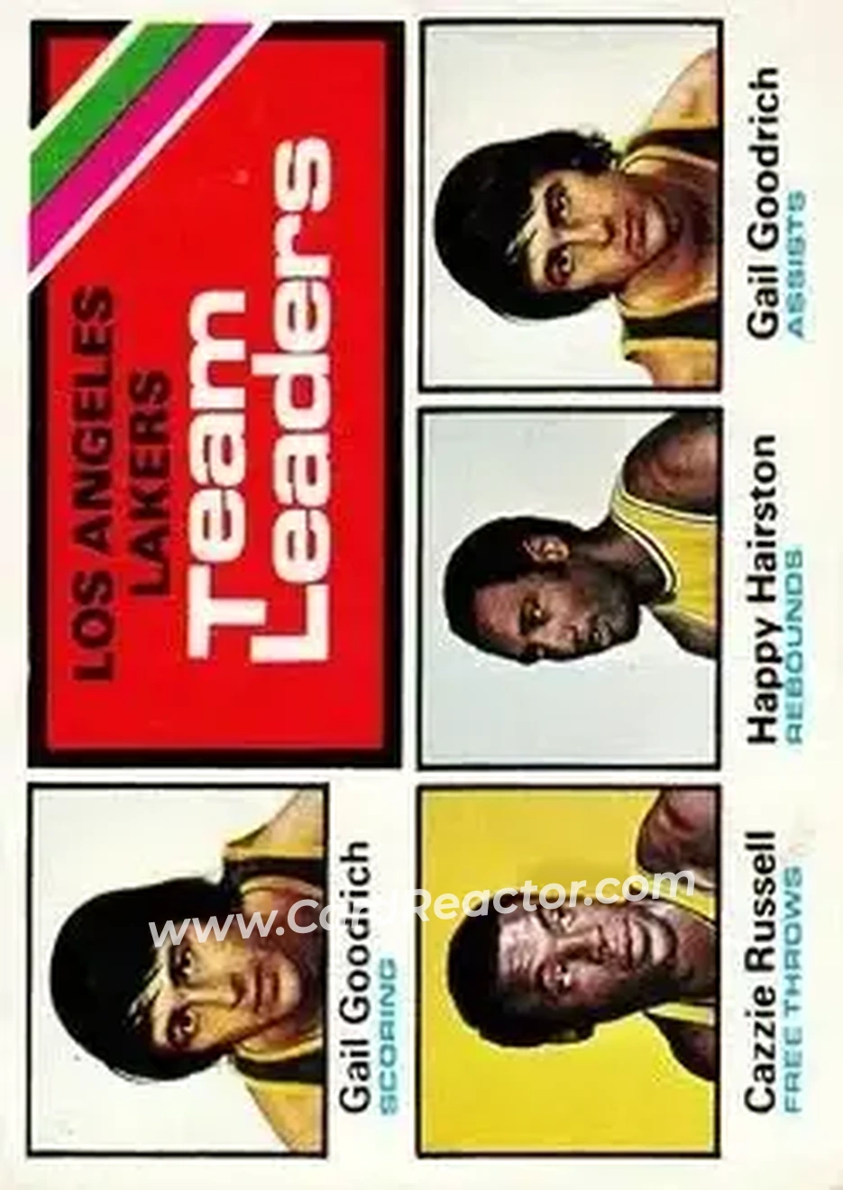1975-76 Topps #125 - Card #125 - Los Angeles Lakers - Front 1975-76 Topps #125 - Card #125 - Los Angeles Lakers - Front