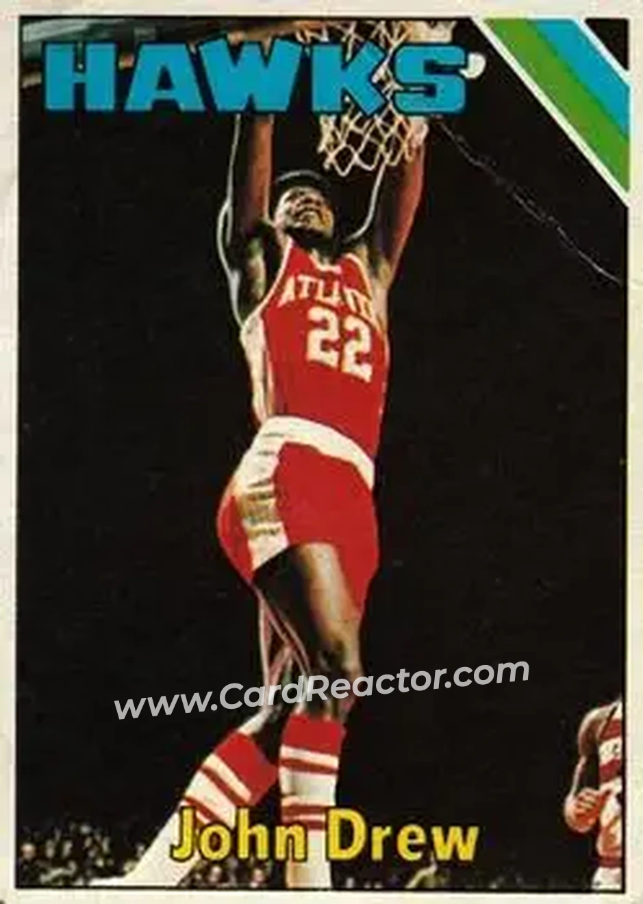 1975-76 Topps #134 - John Drew - Atlanta Hawks - Front