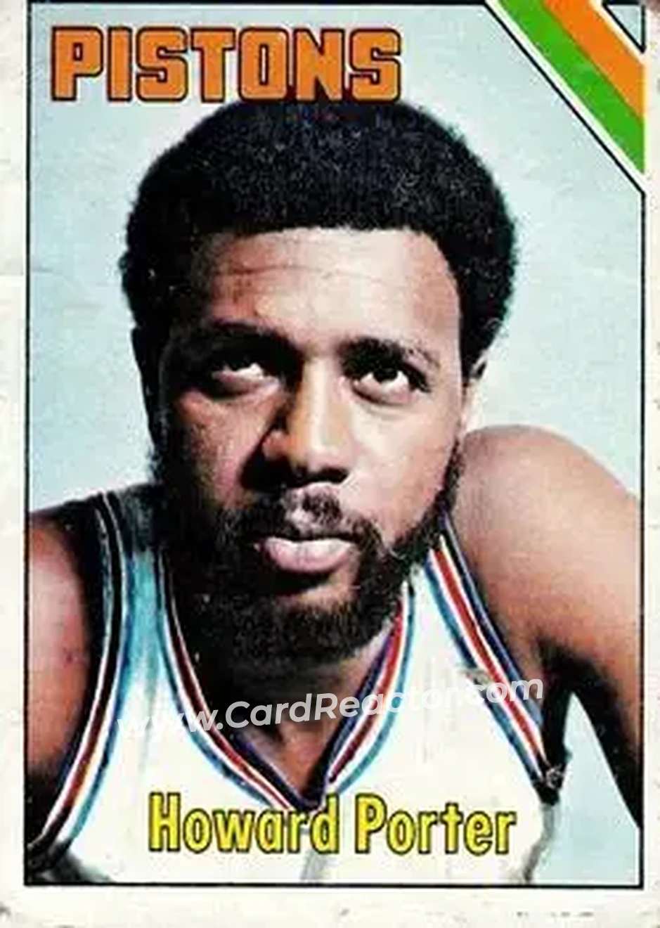 1975-76 Topps #138 - Howard Porter - Detroit Pistons - Front