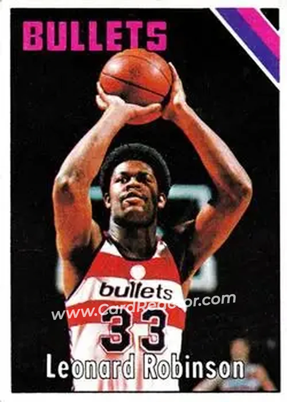 1975-76 Topps #151 - Leonard Robinson - Washington Bullets - Front