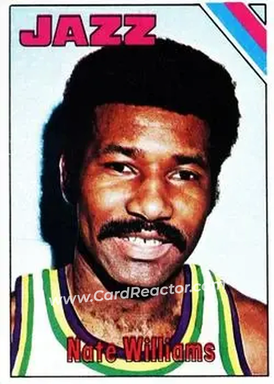 1975-76 Topps #182 - Nate Williams - New Orleans Jazz - Front