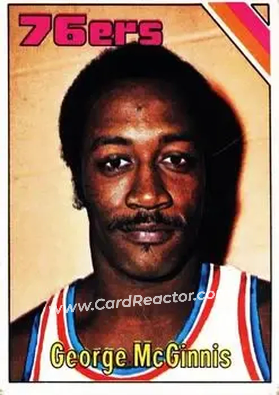 1975-76 Topps #184 - George McGinnis - Philadelphia 76ers - Front