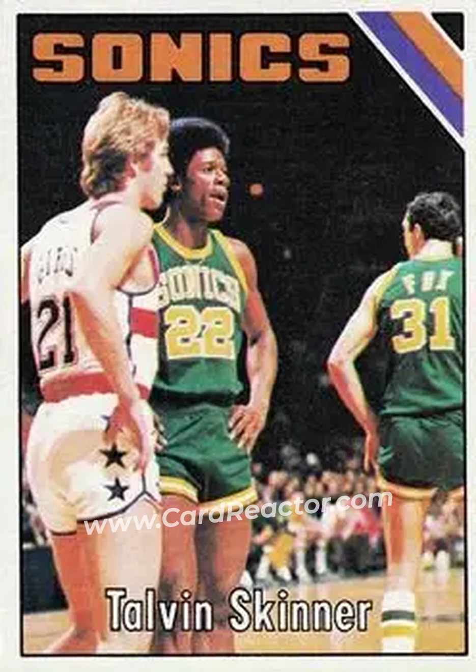 1975-76 Topps #187 - Talvin Skinner - Seattle SuperSonics - Front 1975-76 Topps #187 - Talvin Skinner - Seattle SuperSonics - Front