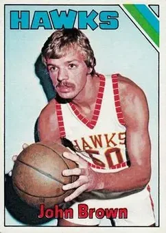 1975-76 Topps #191 - John Brown - Atlanta Hawks