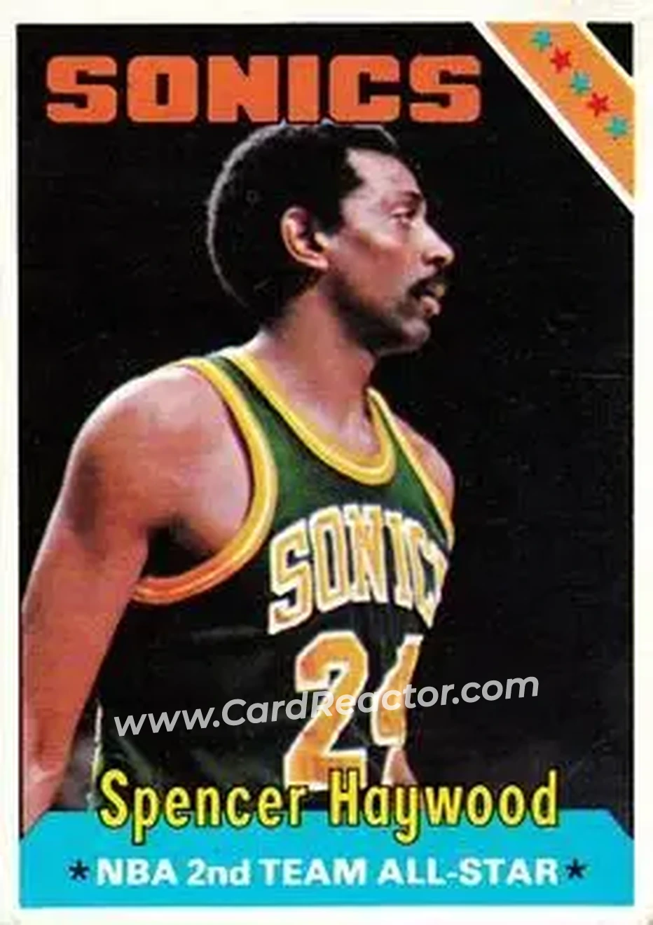 1975-76 Topps #200 - Spencer Haywood - Seattle SuperSonics - Front
