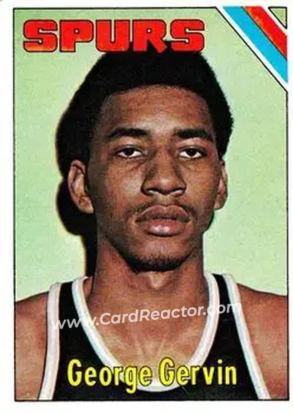 1975-76 Topps #233 - George Gervin - San Antonio Spurs - Front