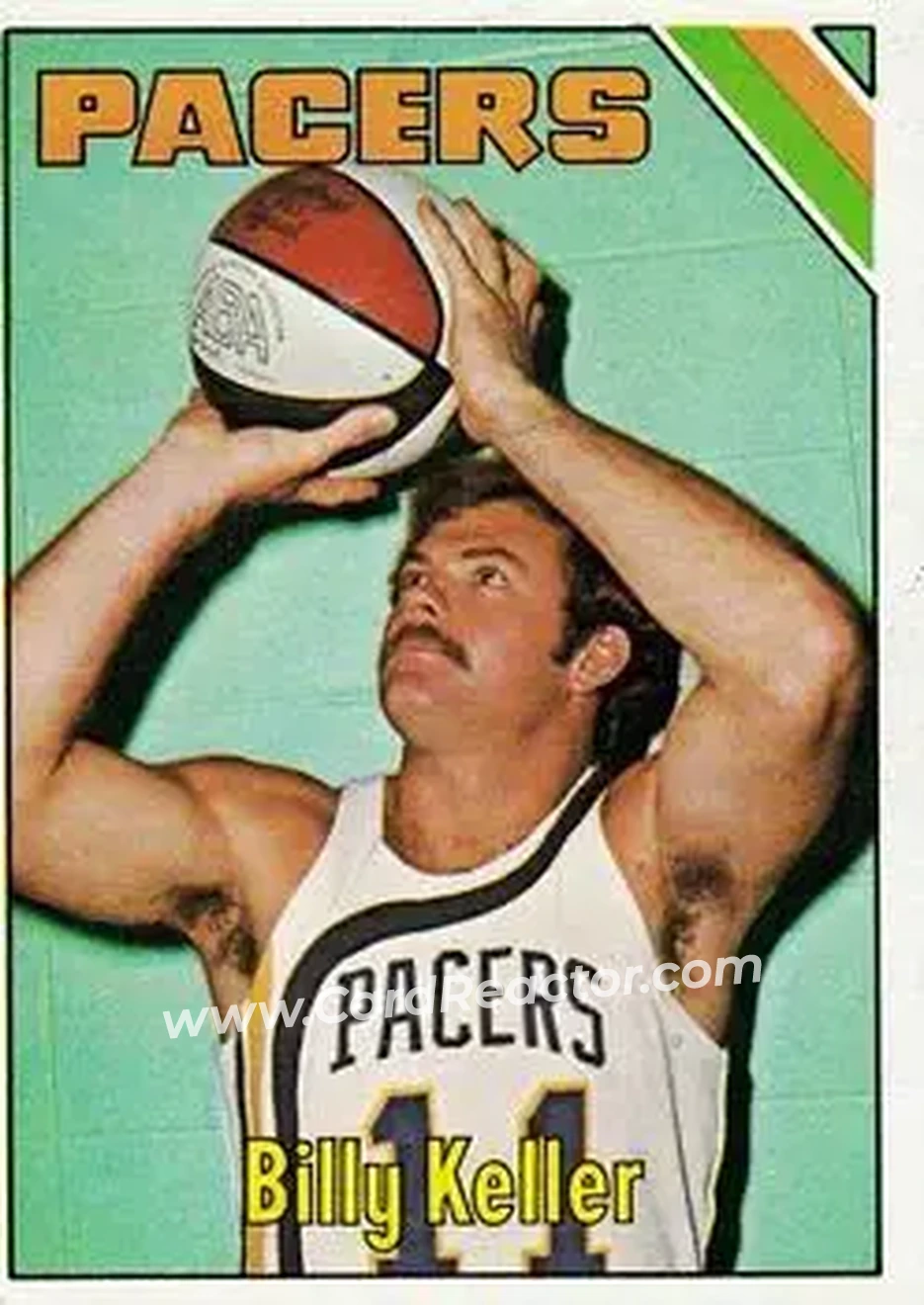 1975-76 Topps #248 - Billy Keller - Indiana Pacers - Front
