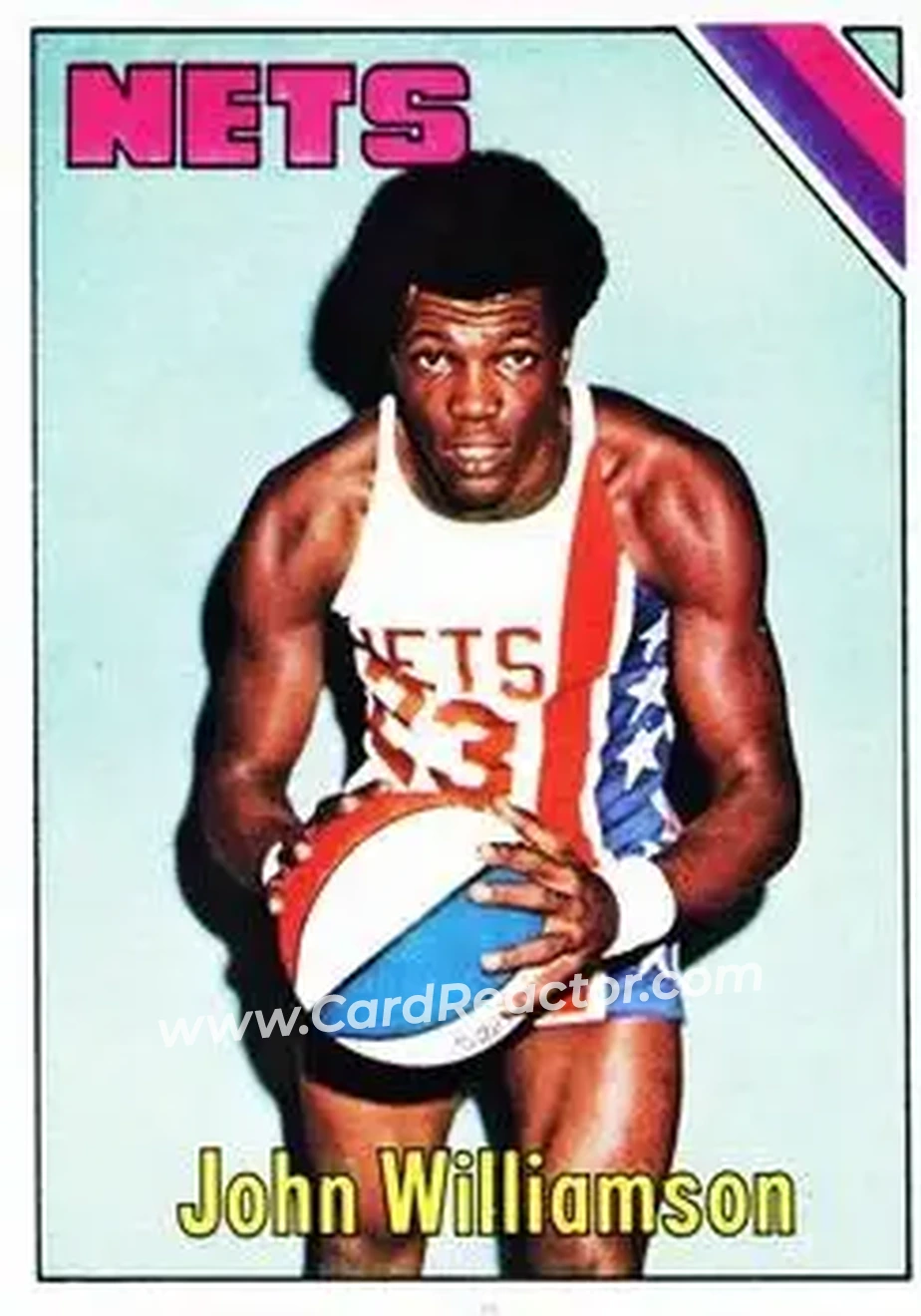 1975-76 Topps #251 - John Williamson - New York Nets - Front 1975-76 Topps #251 - John Williamson - New York Nets - Front