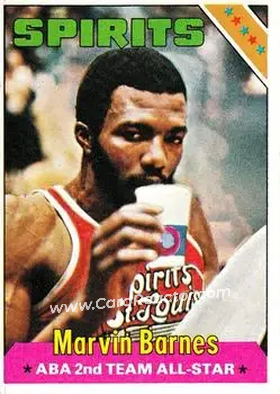 1975-76 Topps #252 - Marvin Barnes - Spirits of St. Louis - Front