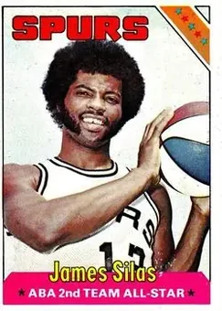 1975-76 Topps #253 - James Silas - San Antonio Spurs
