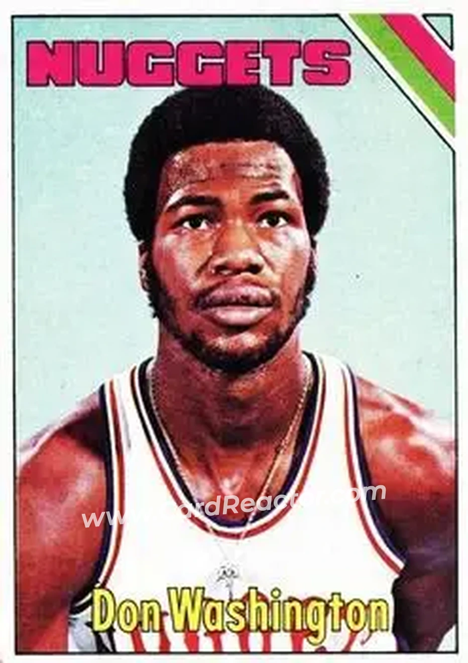 1975-76 Topps #267 - Don Washington - Denver Nuggets - Front