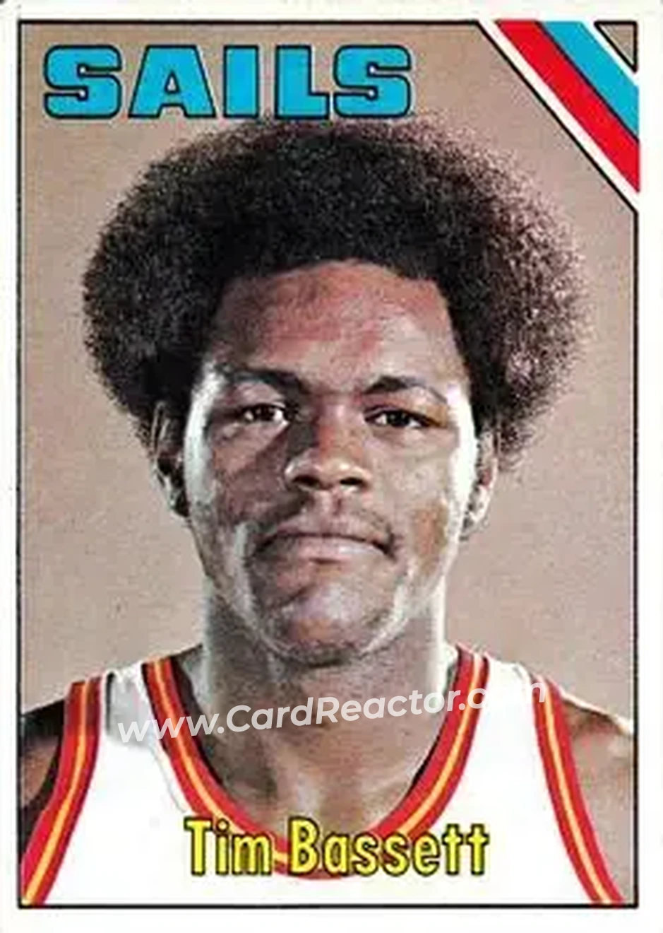 1975-76 Topps #274 - Tim Bassett - San Diego Sails - Front