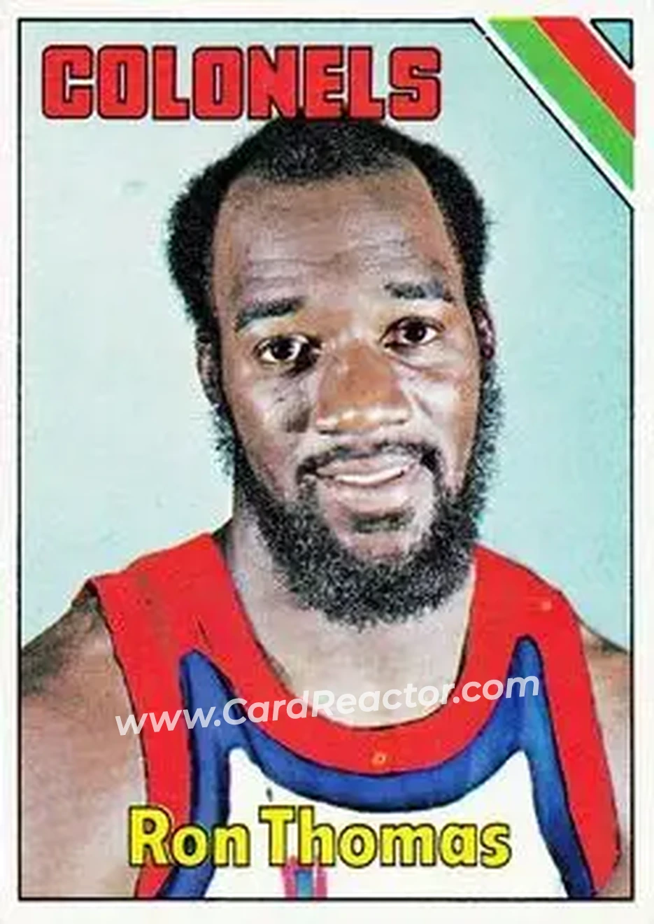 1975-76 Topps #277 - Ron Thomas - Kentucky Colonels - Front