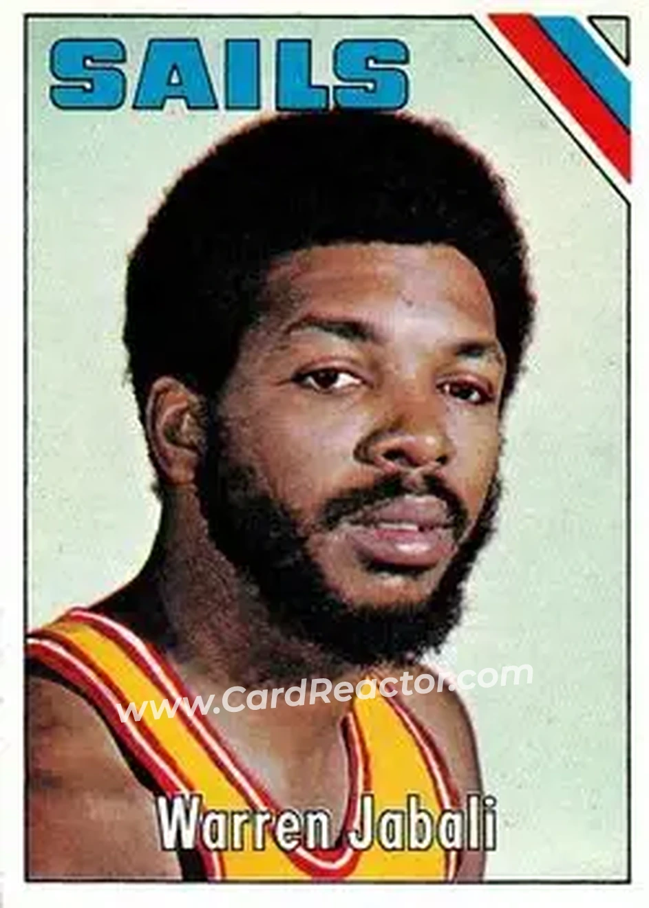 1975-76 Topps #296 - Warren Armstrong - San Diego Sails - Front