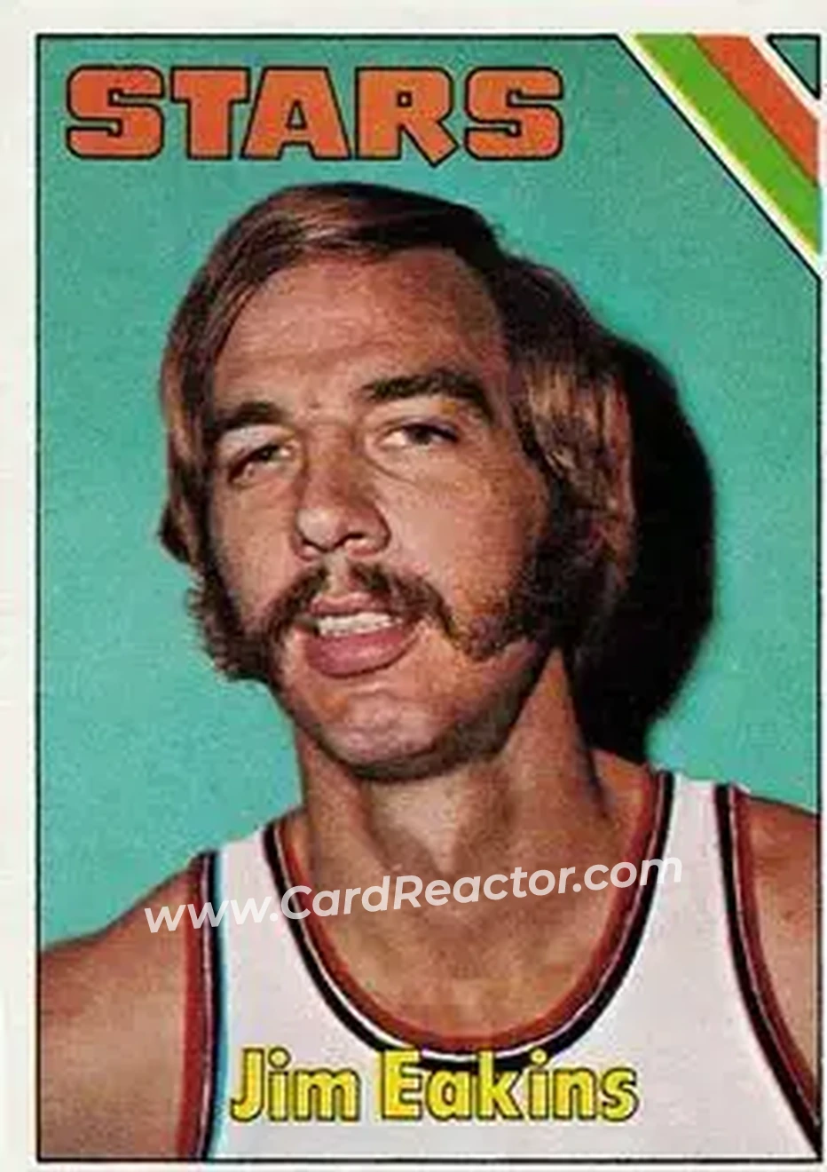 1975-76 Topps #297 - Jim Eakins - Utah Stars - Front 1975-76 Topps #297 - Jim Eakins - Utah Stars - Front
