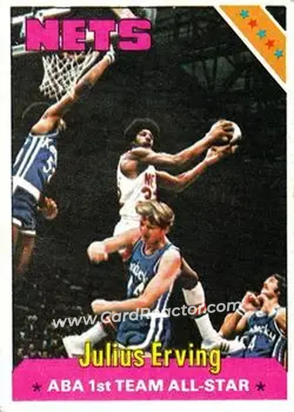 1975-76 Topps #300 - Julius Erving - New York Nets - Front