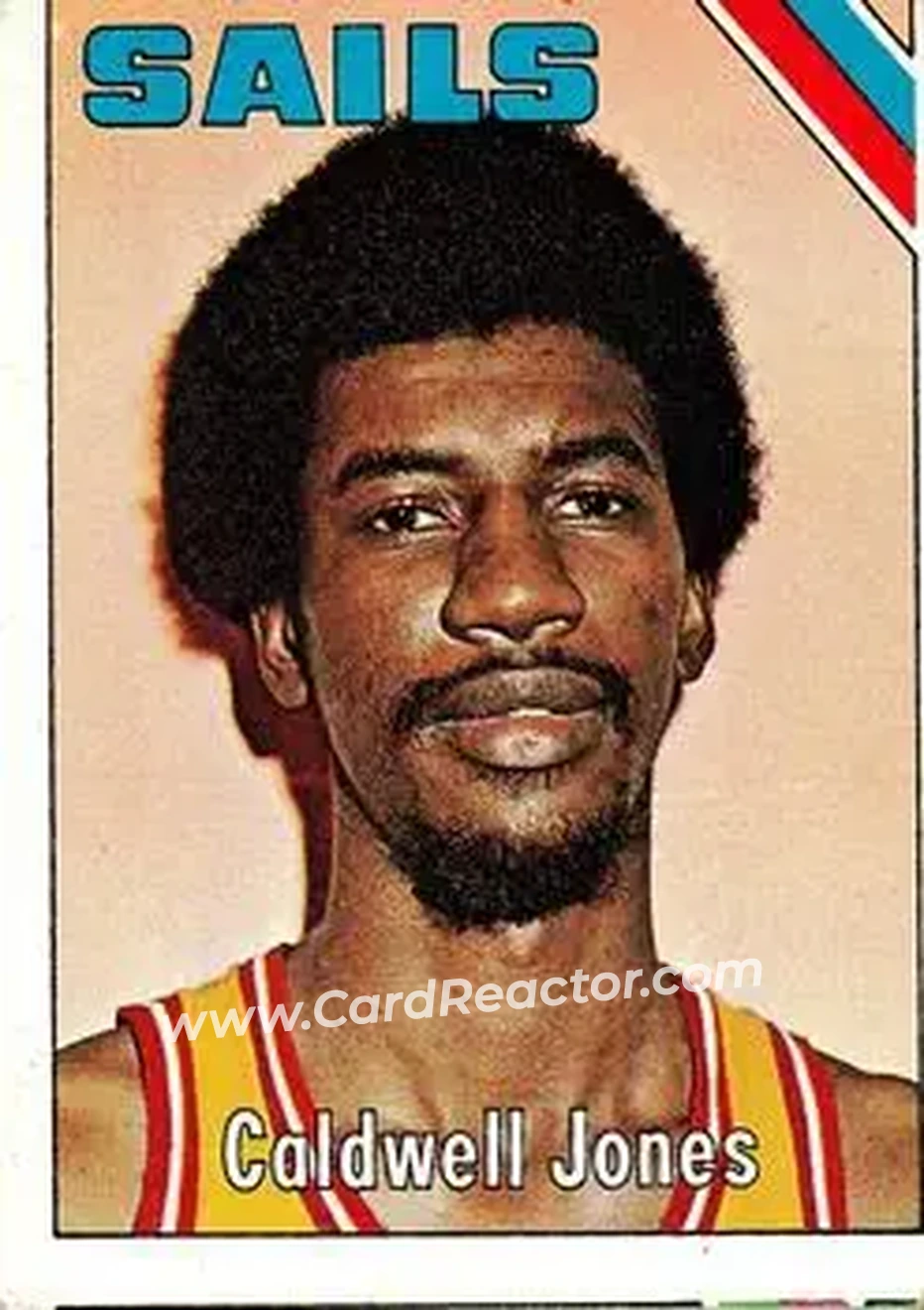1975-76 Topps #305 - Caldwell Jones - San Diego Sails - Front