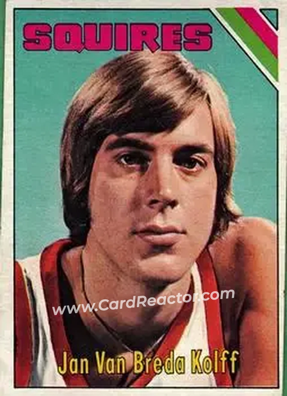 1975-76 Topps #307 - Jan van Breda Kolff - Virginia Squires - Front