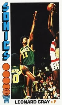 1976-77 Topps #136 - Leonard Gray - Seattle SuperSonics