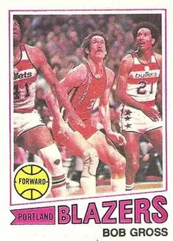 1977-78 Topps - White Backs #11 - Bob Gross - Portland Trail Blazers