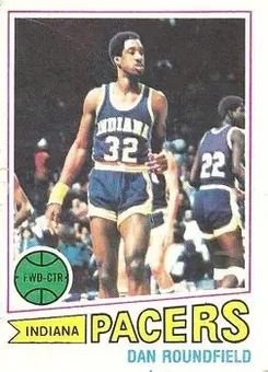 1977-78 Topps - White Backs #13 - Dan Roundfield - Indiana Pacers