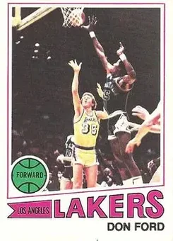 1977-78 Topps - White Backs #43 - Don Ford - Los Angeles Lakers